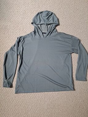 Unisex Lightweight Hooded Long-Sleeve Shirt - Sage